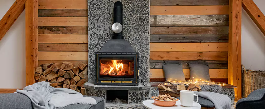 Thelin Hearth Products Direct Vent Gas Stove Fireplace Inspection in Norco, California